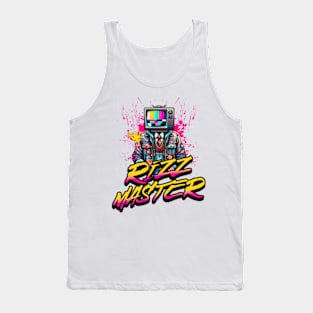 Rizz Master Streetwise Slang - Retro TV Vintage Statement Novelty Graphic Tee T-Shirt Tank Top